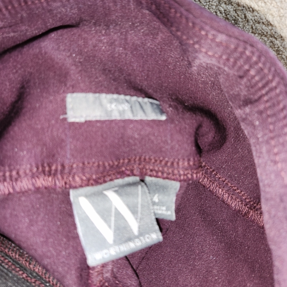 Worthington Purple Skinny Pants - Picture 3 of 6